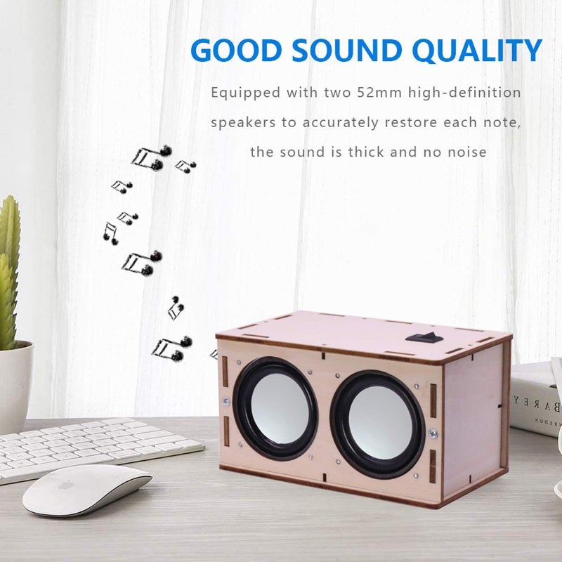 CYOEST DIY Bluetooth Speaker Box Kit Electronic Sound Amplifier - Build Your Own Portable Wood Case Bluetooth Speaker Sound - Science Experiment and STEM Learning for Kids, Teens and Adults - Image 3
